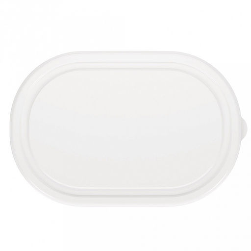 Контейнер для продуктов пластмассовый 1,0л 19,6х12,6х7,5см, овальный, подходит для СВЧ, белый (Россия) - Домашняя мода фото 5