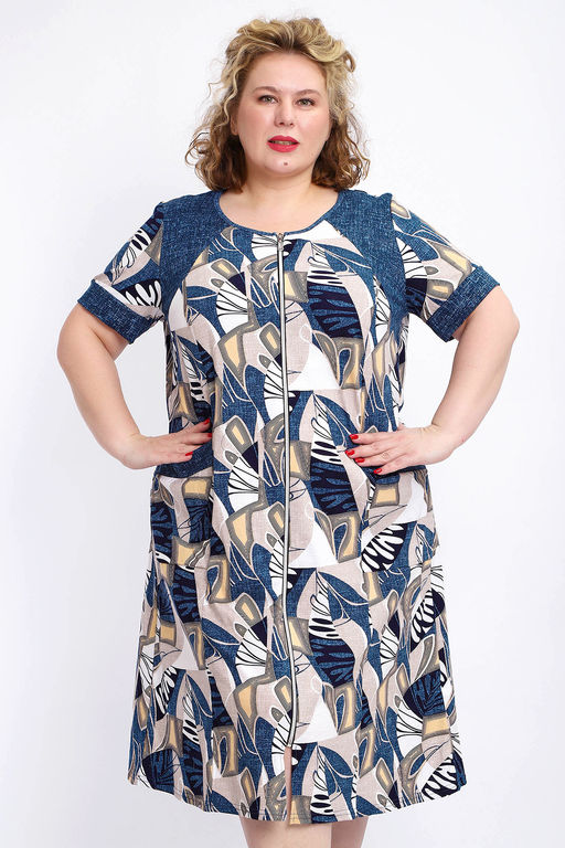 Халат 004 домашний на молнии