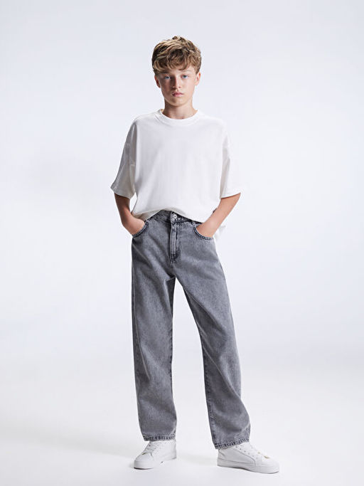 Loose Fit Erkek ?ocuk Jean Pantolon