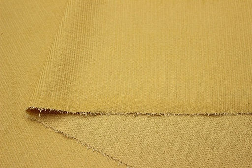 Микровельвет цв.Песочно-желтый, ш.1.46м, хлопок-100%, 190гр/м.кв - Купава фото 3
