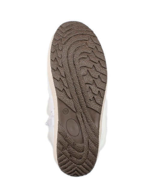 Унты женские на литой подошве., Белые.Молния