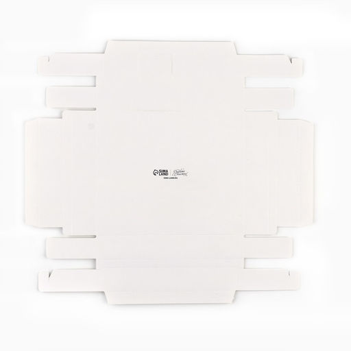 Цена за 5 шт. Коробка под 4 конфеты и шоколад с ячейками «Белая» 18.8 х 15.7 х 3 см