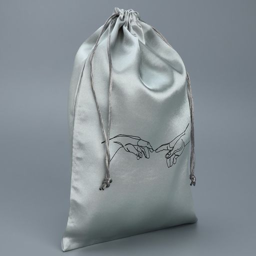 Цена за 5 шт. Мешок атласный Касание, 20 х 30 см - Дарите счастье фото 2