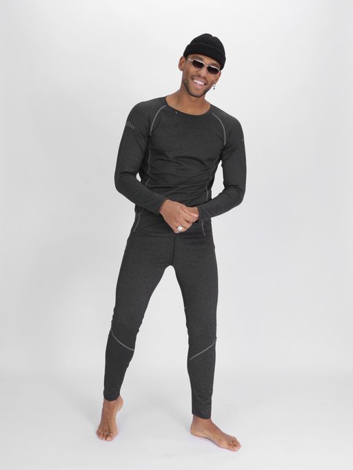 Комплект мужского термобелья без начеса темно-серого цвета 2213TC - FUYOUKAI фото 19