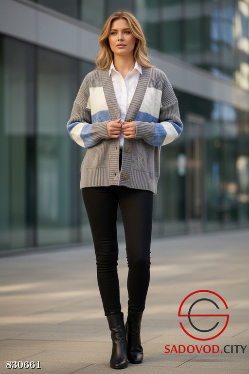 Кардиган вязаный на пуговицах