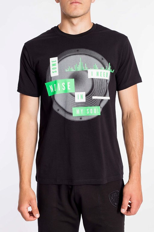 Футболка М12104Пб Черный - Елена фото 6