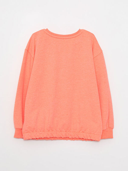 Bisiklet Yaka Nak??l? Uzun Kollu K?z ?ocuk Sweatshirt - Waikiki фото 2