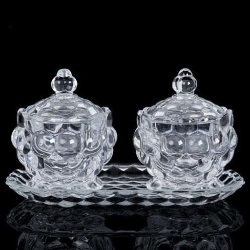 Ваза для сервировки стола 2 штуки на подставке 150 мл / RW-4251 /уп 16/ - Галеонтрейд фото 3