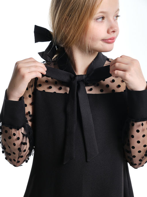 Платье для девочки праздничное нарядная форма детская одежда UD 7848 черный - Mini maxi фото 3