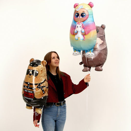 Воздушные шары фольгированные 31" «Милый мишка», 50 шт.