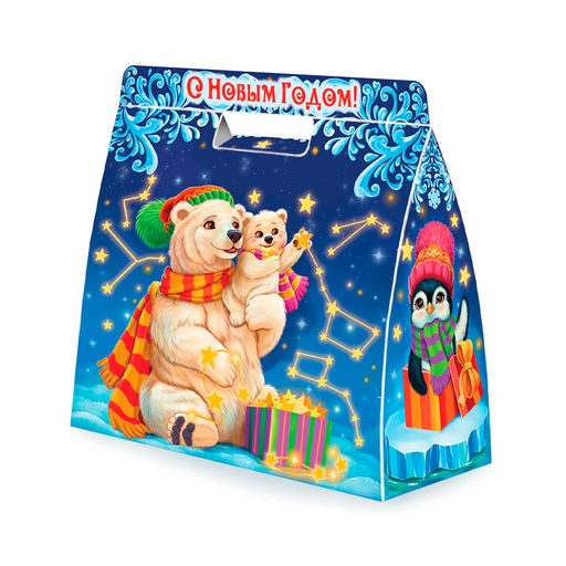 Коробка подарочная "Сумка Большая Медведица" 1200гр /2026/220 ПОД НФ-20028