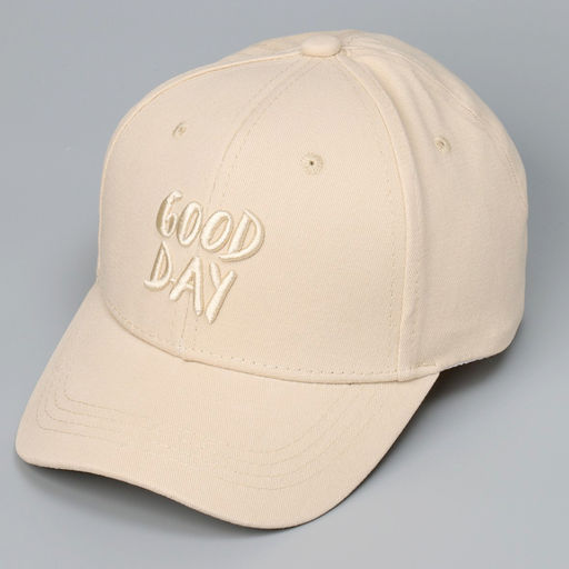 Кепка детская для девочки Good day, цвет бежевый, р-р 52-54, 5-7 лет