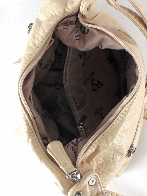 Сумка женская искусственная кожа Guecca-RY 018, 1отд+карм/пер, плечевой ремень, светло-бежевый SALE 245436 - Adelia фото 8