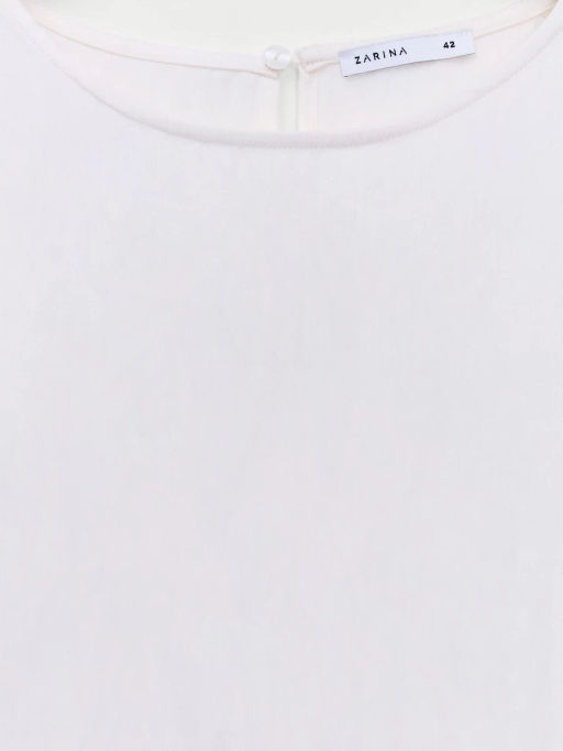 Блуза из лиоцелла с завязками на рукавах ZR2605022022-2 / Zarina