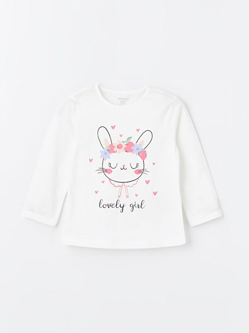 Bisiklet Yaka Bask?l? K?z Bebek Pijama Tak?m - Waikiki фото 2