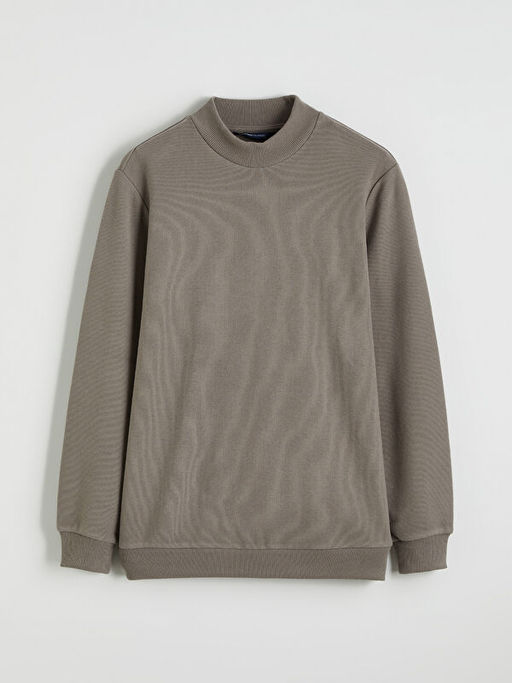 Dik Yaka Erkek Sweatshirt