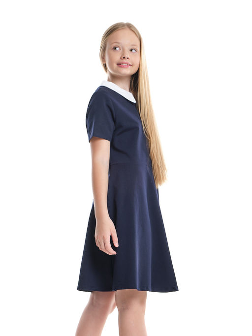 Платье для девочки в школу с воротником 22-7662 черный - Mini maxi фото 30