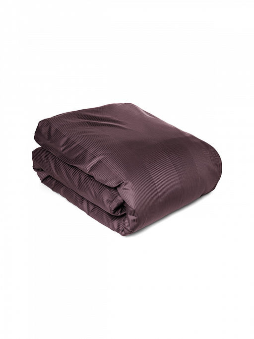 Пододеяльник сатин-страйп 145x210 пурпурный сатин - Denastia фото 2