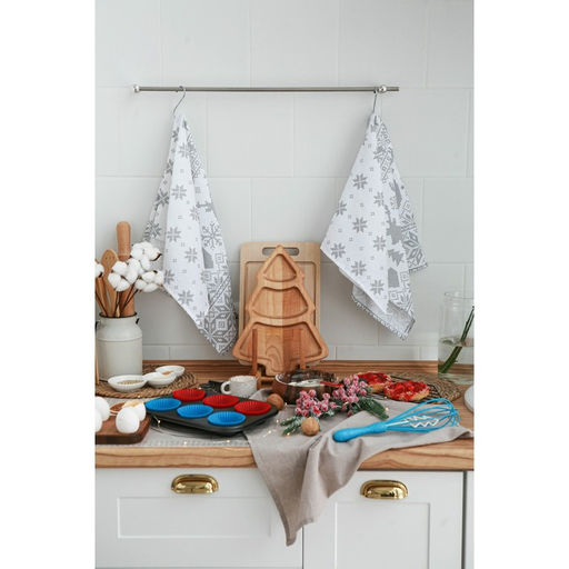 Цена за 2 шт. Полотенце Доляна Сканди стиль 40х70 см, 100% хлопок, 164 г/м2 фото 5