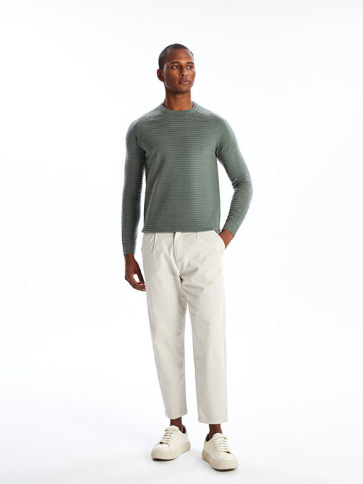 Bisiklet Yaka Erkek Triko Kazak