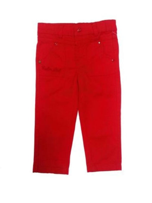 CRB wear/CK 7J046 Брюки для девочки, голубой красный/Ex.Cherubino  фото 2