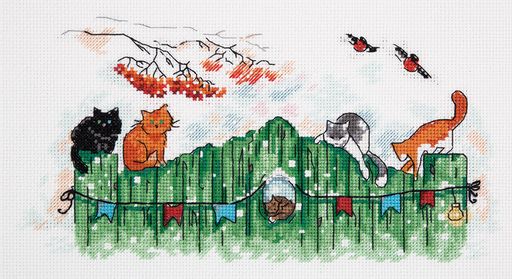 Набор для вышивания PANNA VK-7001 Любопытные хвосты 27 х 15 см