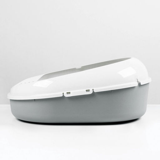 Лоток для кошек с сеткой и бортом «Космо» 51.9×37.8×21.3 см, серый