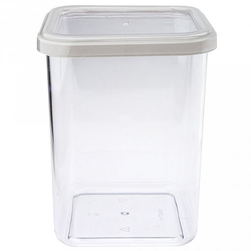 Банка для сыпучих продуктов пластмассовая "Azure" 1,2л, 11,2х11,2х14,5см (Россия)