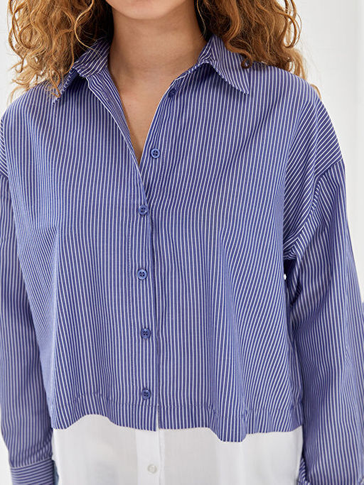 ?izgili Oversize Poplin Kad?n G?mlek