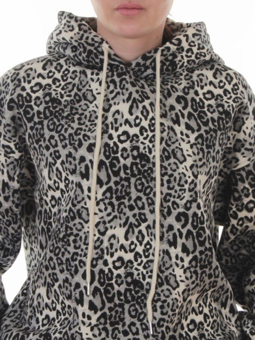 870-8 MILK/LEOPARD Костюм спортивный зимний женский (95% хлопок, 5% полиэстер)