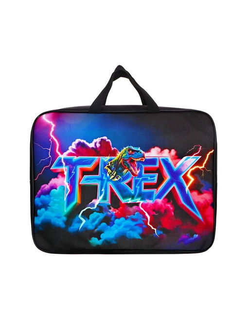 Папка с ручками текстильная А4, 360×245×70 мм, Calligrata TOP «Динозавр»