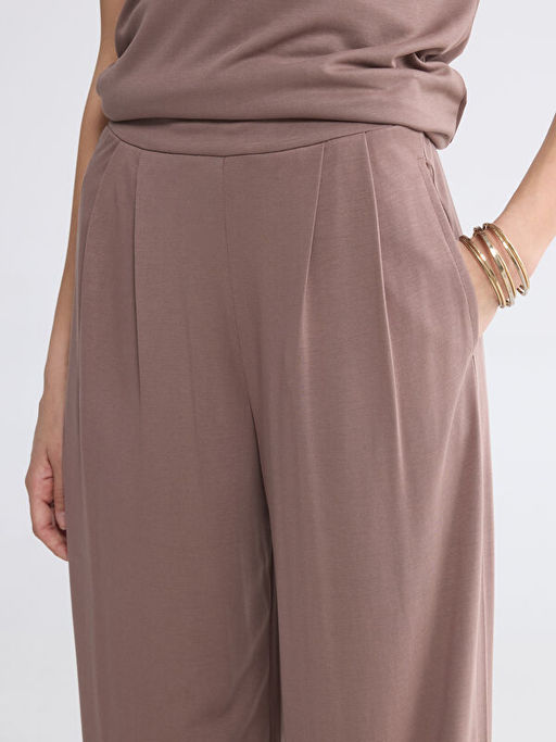 Брюки женские Beli Lastikli Genis Paca Kadin Pantolon