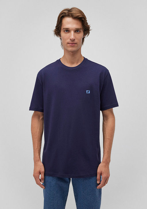 Mavi Pro Logo Bask?l? Lacivert Tisort  фото 3