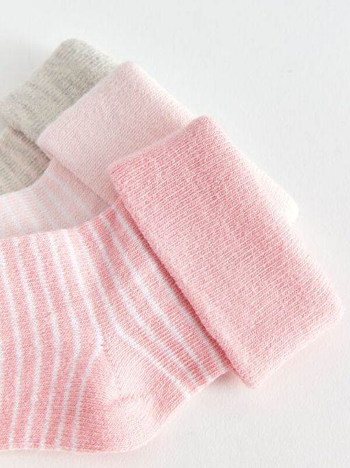 ?izgili K?z Bebek Soket ?orap 3l? - Waikiki фото 3