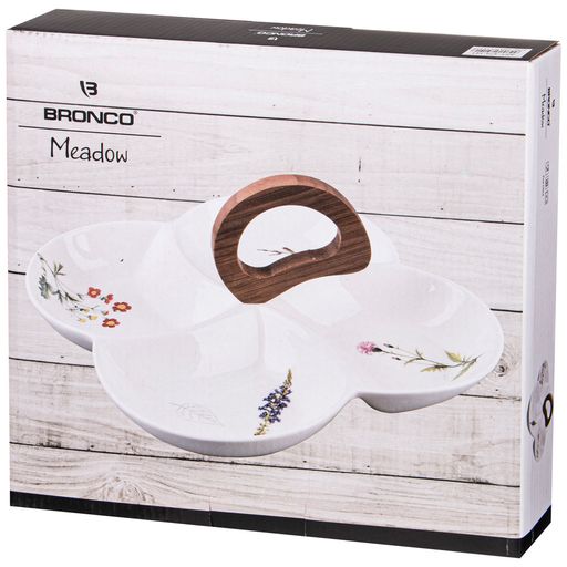 МЕНАЖНИЦА 4 СЕКЦИИ BRONCO MEADOW С ДЕРЕВ. РУЧКОЙ 25,5*25,5*3 СМ  фото 2