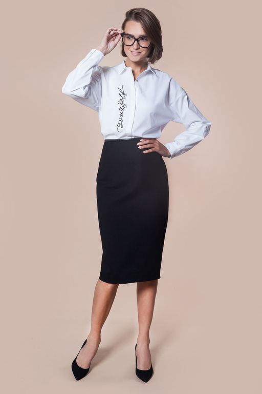 Свободная рубашка из 100% хлопка с принтом.