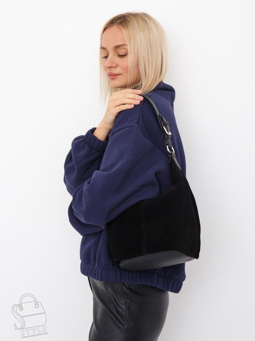 Сумка женская кожаная 88017NN black Natale Navetta