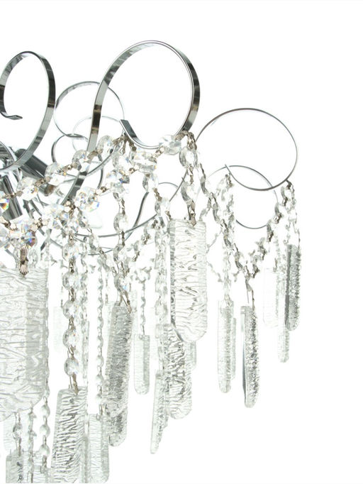 Люстра «Богемия» 9×40 Вт Е14 серебро 80×80×69(60)см