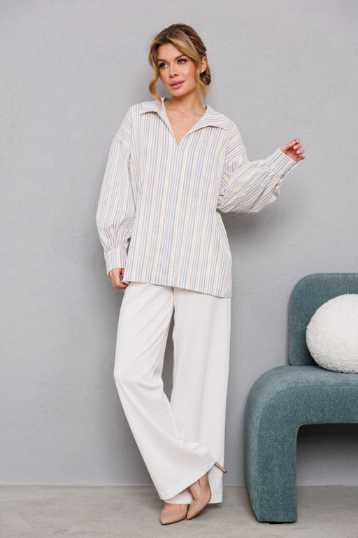 Брюки AMORI 5213 молочный  фото 4