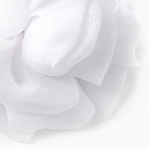 Бант для волос на резинке школьный, белый, 13 см, Минни Маус