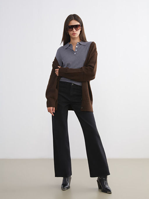 V Yaka Kad?n Triko H?rka