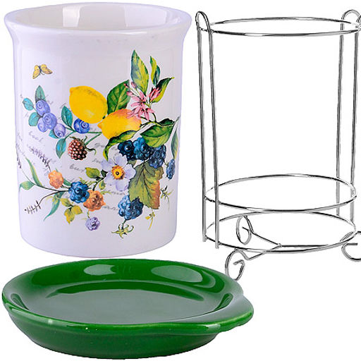 60154 Подставка для столовых приборов Лесные ягоды с лимонами дол/жел LR (х24) - Mayer&boch фото 2