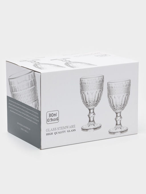 Фужеры, 310 мл, d=9 см, h=17 см, 6 шт., стекло, прозрачные - Simaland фото 9