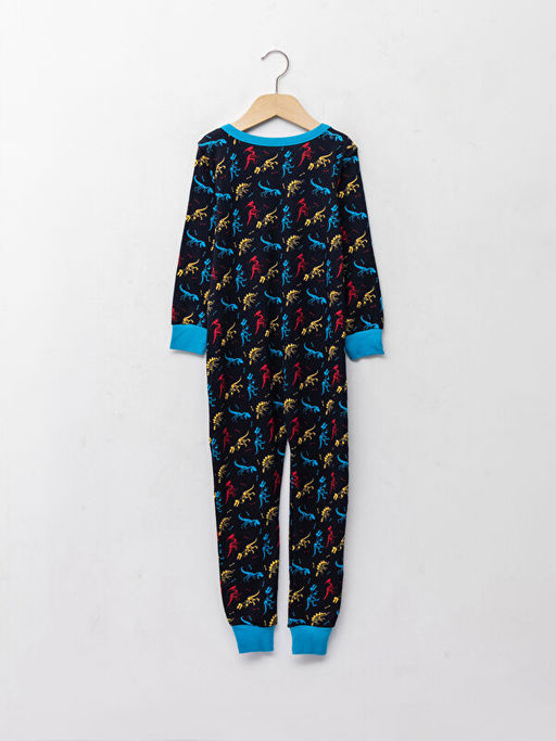 Bisiklet Yaka Bask?l? Uzun Kollu Erkek ?ocuk Uyku Tulumu - Waikiki фото 2