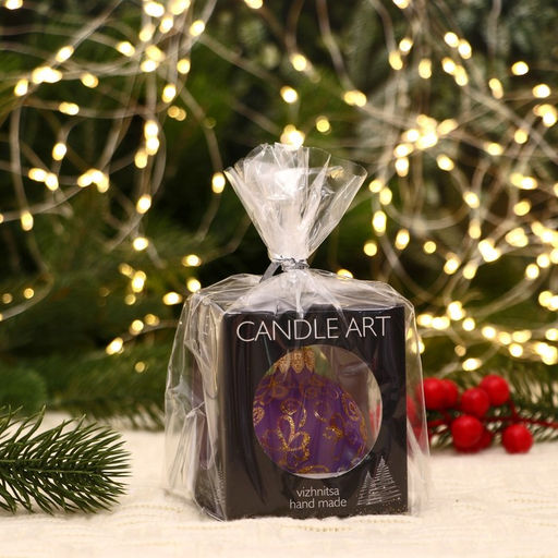 Ёлочный шар d=5 см Блестящи ромашки ручная роспись - Simaland фото 2