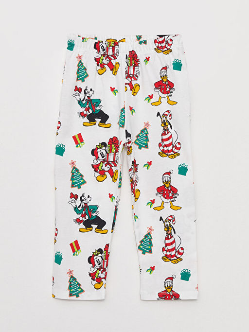 Polo Yaka Uzun Kollu Disney Bask?l? Erkek Bebek Pijama Tak?m? - Waikiki фото 3