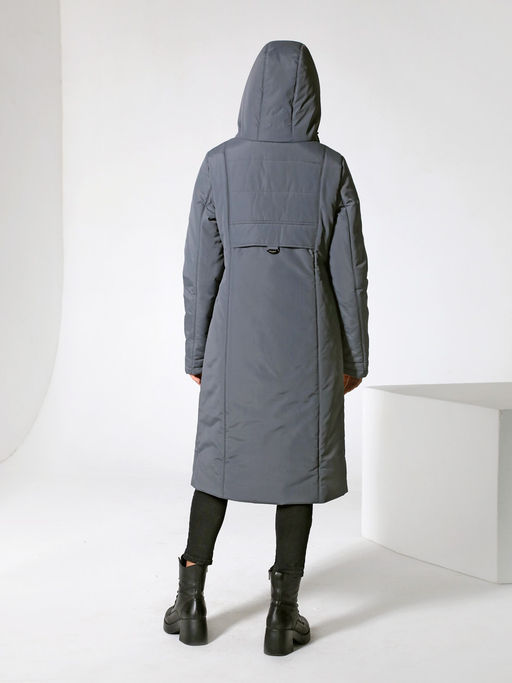 22414 Пальто графитовый - Dizzyway фото 4