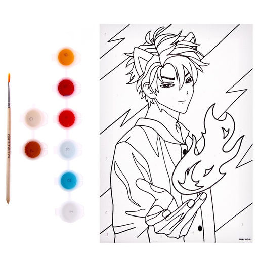 Картина по номерам Огонь в душе, 21 15 см - Школа талантов фото 5