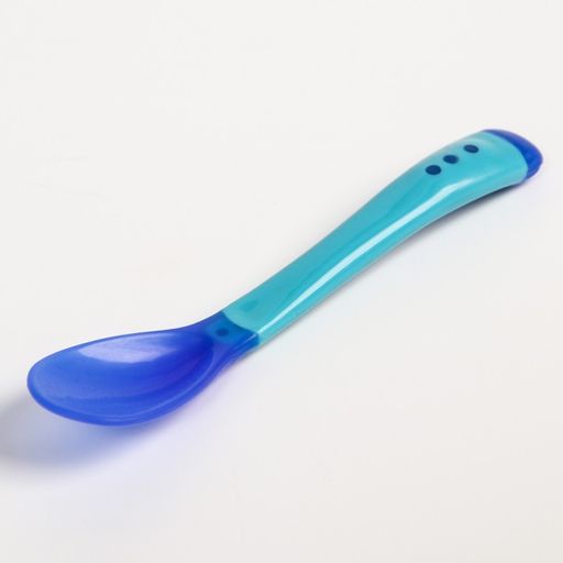 Набор для кормления: миска на присоске 340 мл., с крышкой, термоложка, цвет синий - Крошка я фото 6