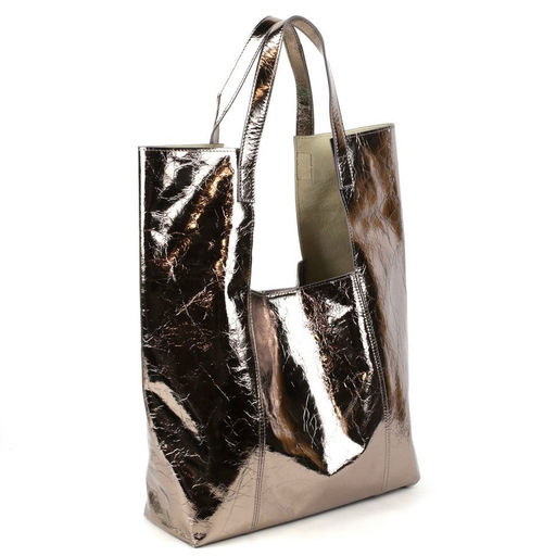 Женская мягкая кожаная сумка шоппер 0054-11 - Cidirro фото 2